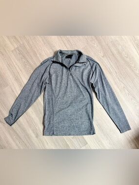Alphalete Light Heather Gray Quarter Zip Pullover